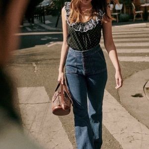 Sezane Tommy Jeans Trouser Blue Size 38 US
6 NWT